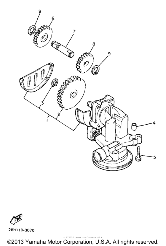 XVZ13LTJ Масляный насос