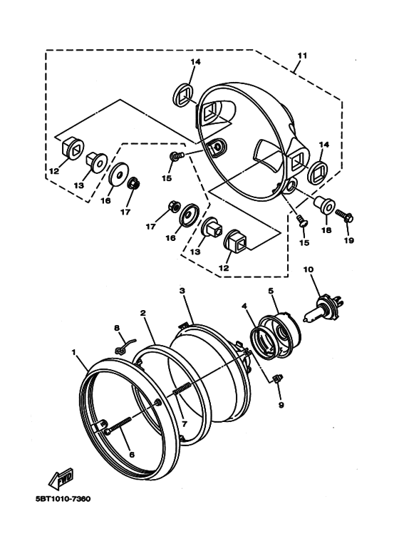 Headlight assy
