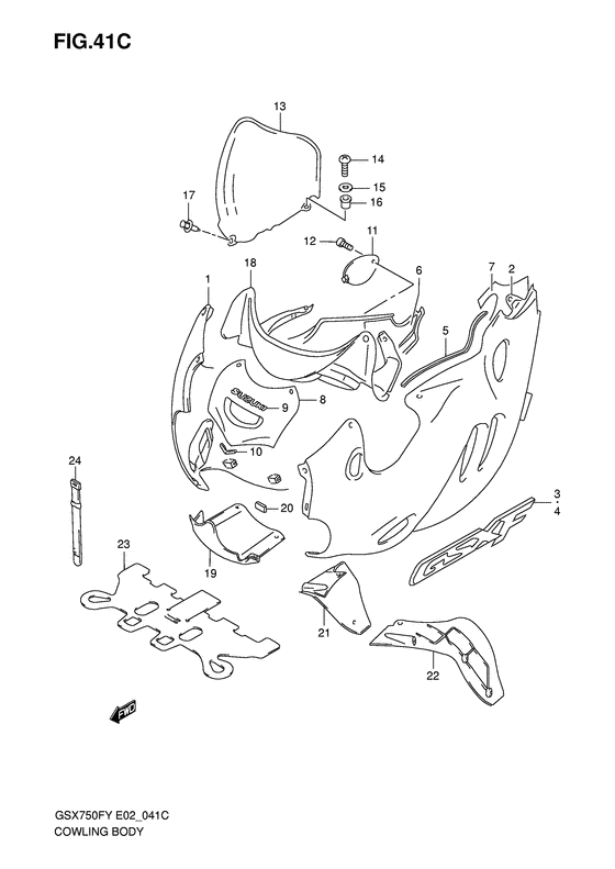 Cowling body