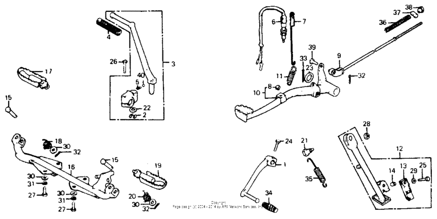 Pedal + kick arm + stand