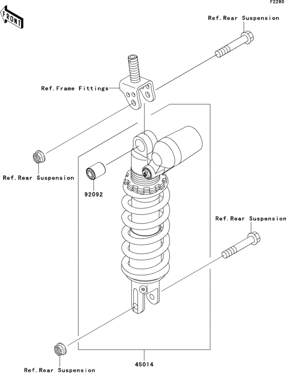 ZX1000 Амортизатор