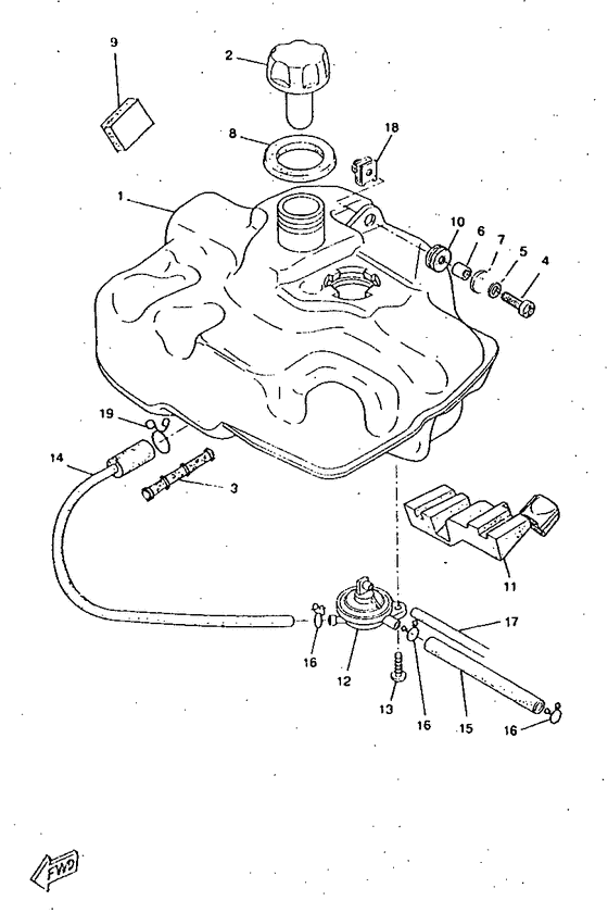 CW50RSX Топливный бак