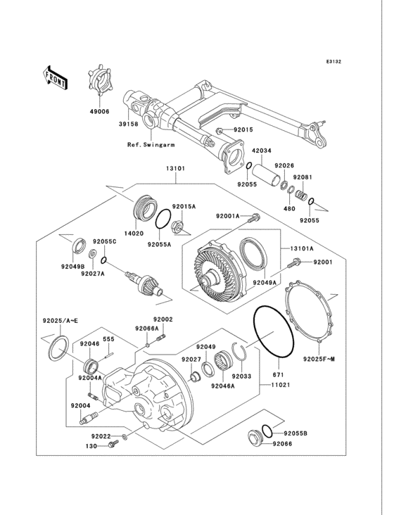 Drive shaft/final gear(1/2)