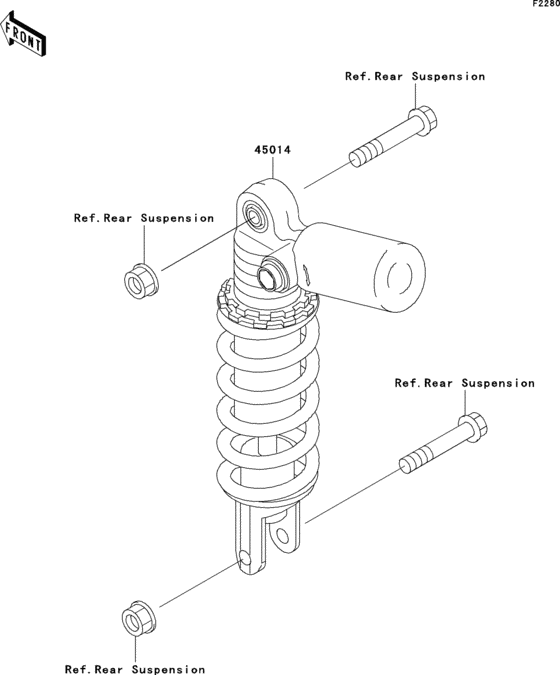 ZX750 Амортизатор