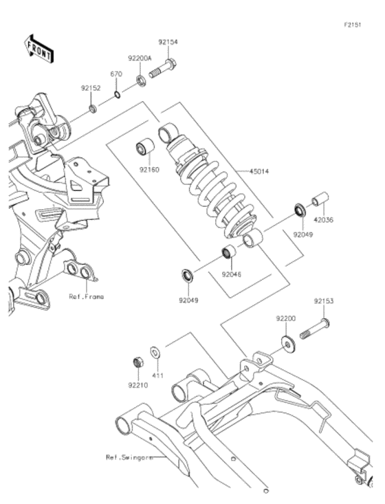 EX400 Подвеска  /  амортизатор