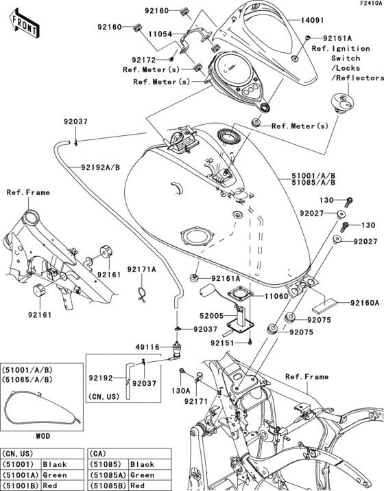 VN900 Fuel tank(1 / 3)(c8f)