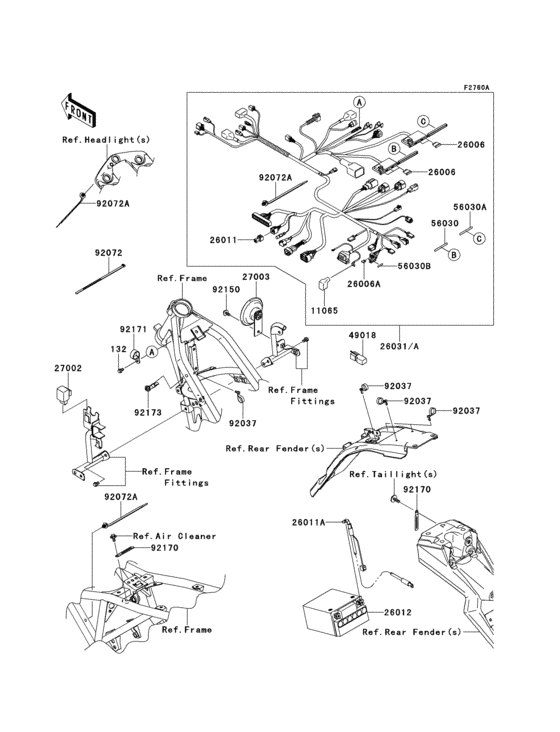 KLX125 Chassis electrical equipment(dcf / ddf)