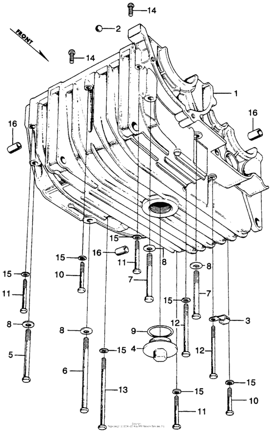 Lower crankcase