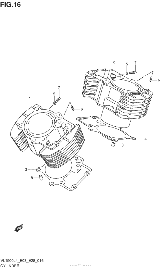 Cylinder (Vl1500L4 E33)