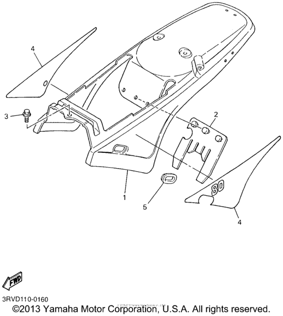 PW80N1 Боковые обтекатели