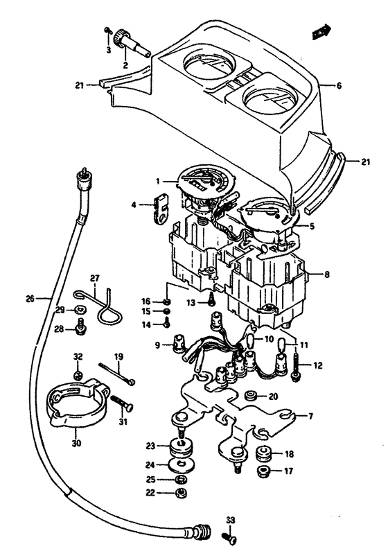 Speedometer-tachometer