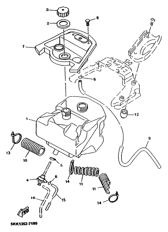 YN100 Kraftstofftank
