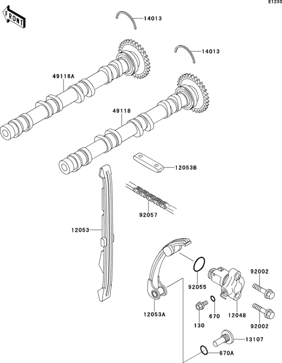 ZX750 Распредвал
