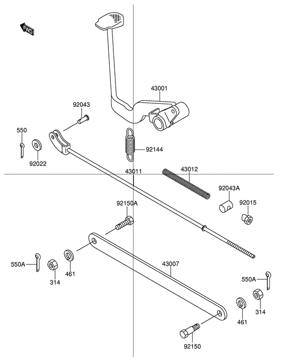FD112 Педаль тормоза