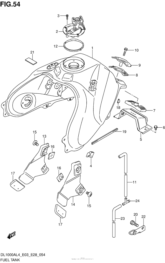 Fuel Tank (Dl1000Al4 E33)