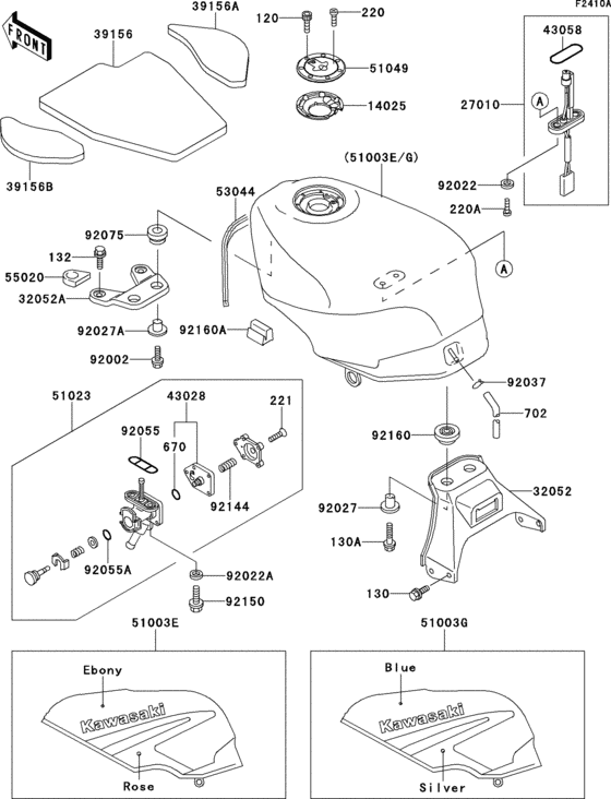 Fuel tank(1/2)(zx500-c2)