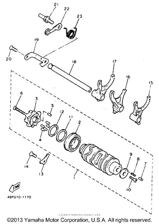XJ600SDC Копирный вал