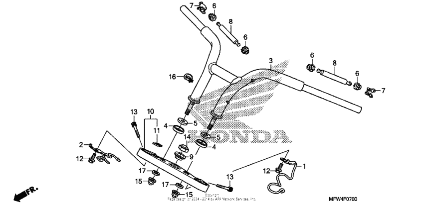 Handlebar + top bridge