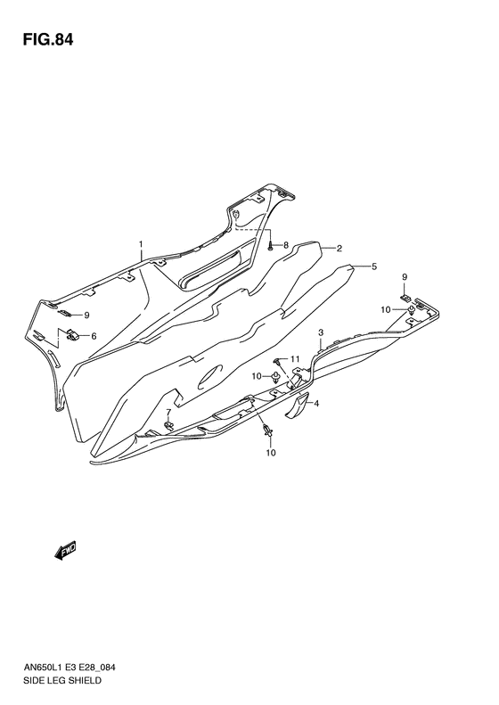 AN650 Side leg shield