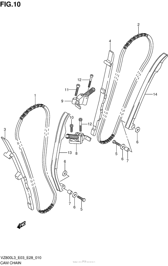 VZ800 Цепь ГРМ