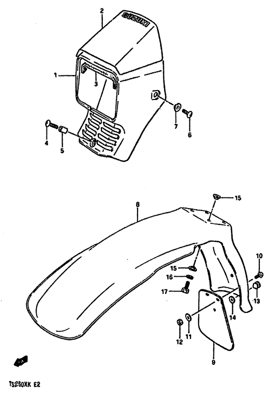 Headlamp housing-front fender
