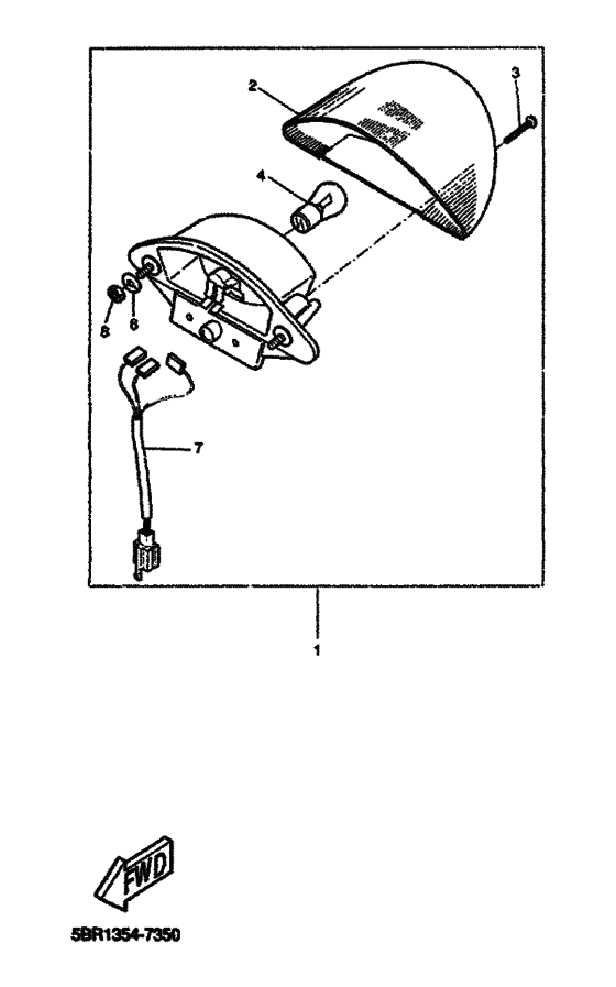 YQ50 Taillight unit ass`y