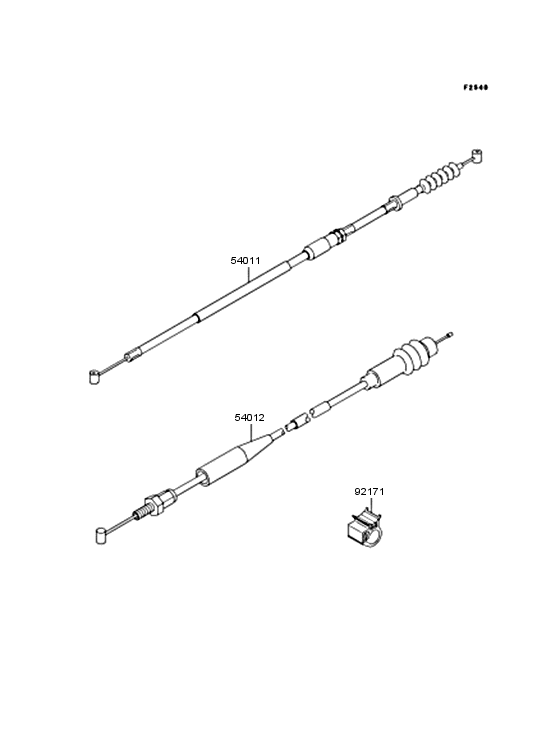 KX125 Тросы управления