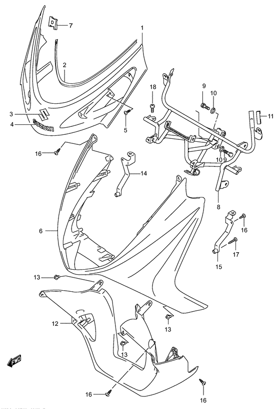 Front leg shield