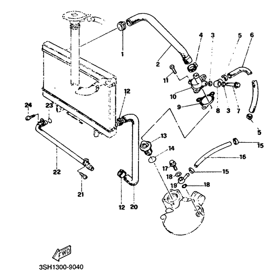 Hose for radiator