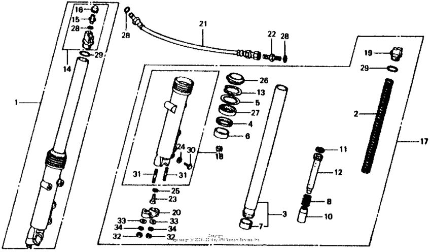 Front fork 81-82