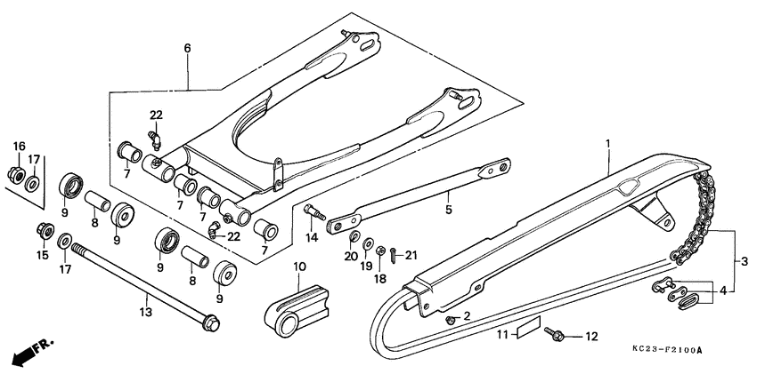 Swingarm/chain case