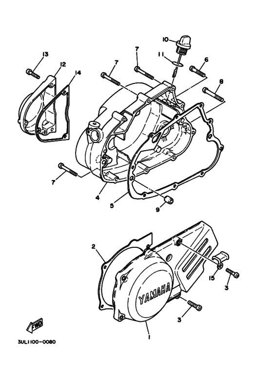 Crankcase cover ass`y  (v