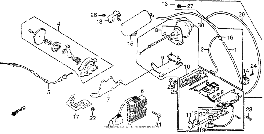 Gl1200l cruise valve + actuator 85