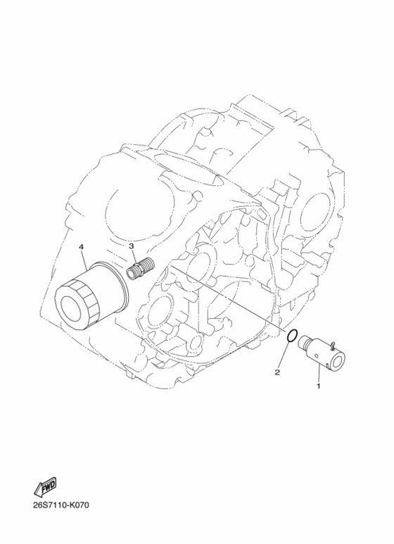 XVS950C Масляный фильтр