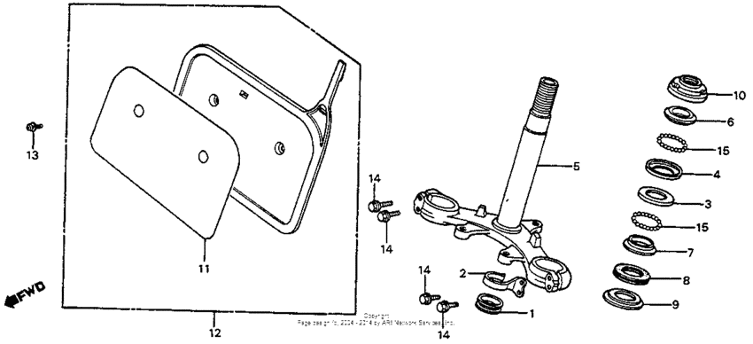 Steering stem 83