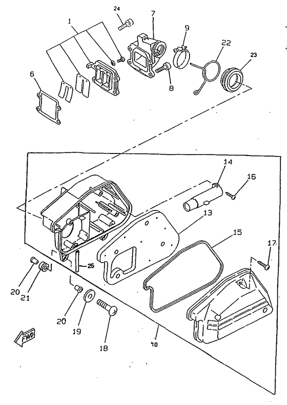 CW50RSX Впускная система