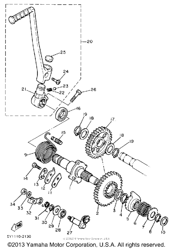 XT600UC (CA ED.) Стартер