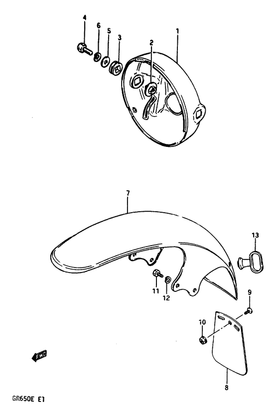 Headlamp housing - front fender
