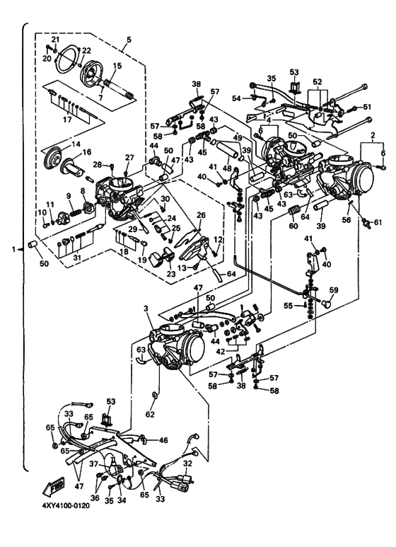XVZ13TFS XVZ13TFSR Carburetor assy