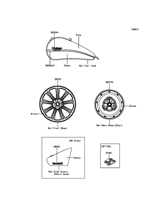 VN900 Decals(Ebony / Gray)(CN)