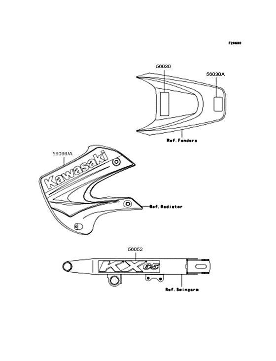KX65 Наклейки