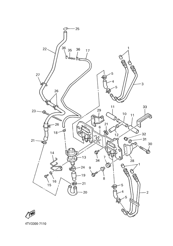 YZF600R Система забора воздуха