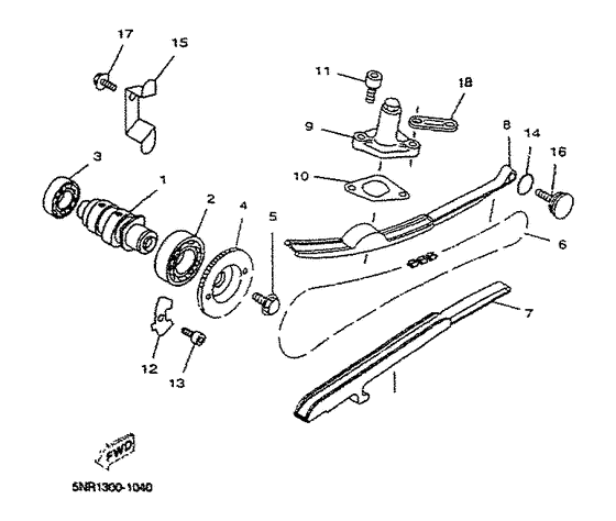 Camshaft. chain