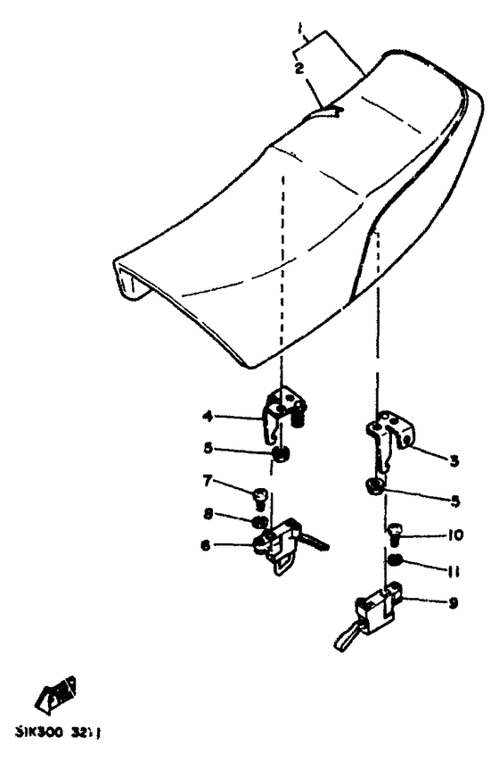 RD350F Сиденье