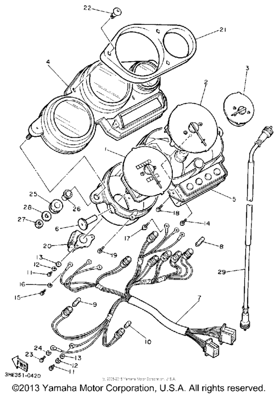 FZR600RAC Приборы