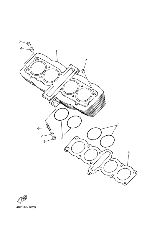XJ600N Цилиндры