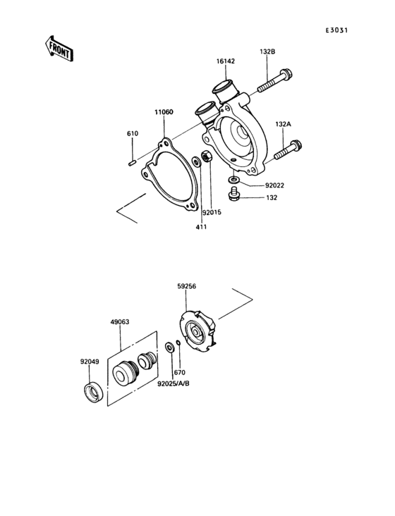 KL250 Водяной насос