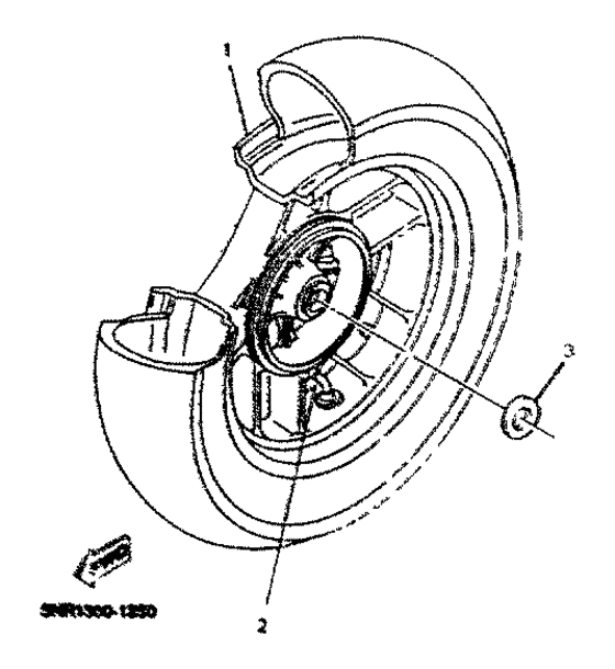 YP125D Переднее колесо
