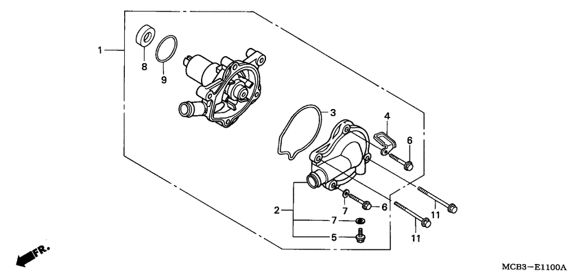 XL650V Водяная помпа