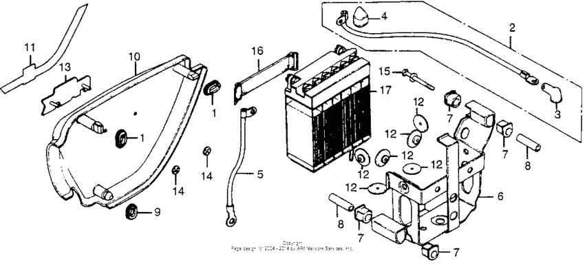 Right side cover + battery